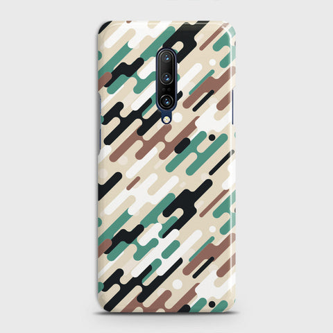 OnePlus 7 Pro  Cover - Camo Series 3 - Black & Brown Design - Matte Finish - Snap On Hard Case with LifeTime Colors Guarantee