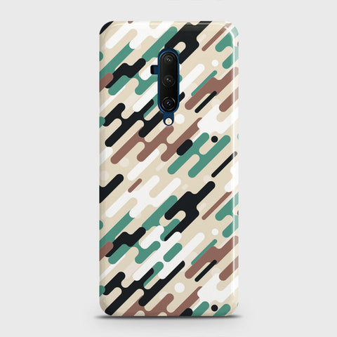 OnePlus 7T Pro  Cover - Camo Series 3 - Black & Brown Design - Matte Finish - Snap On Hard Case with LifeTime Colors Guarantee