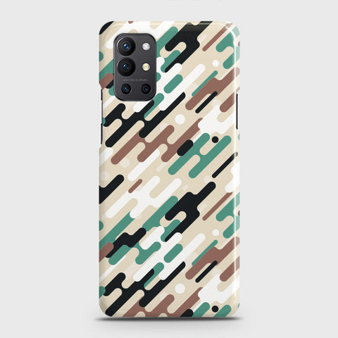 OnePlus 9R  Cover - Camo Series 3 - Black & Brown Design - Matte Finish - Snap On Hard Case with LifeTime Colors Guarantee