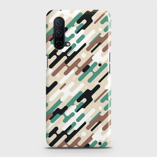 OnePlus Nord CE 5G  Cover - Camo Series 3 - Black & Brown Design - Matte Finish - Snap On Hard Case with LifeTime Colors Guarantee