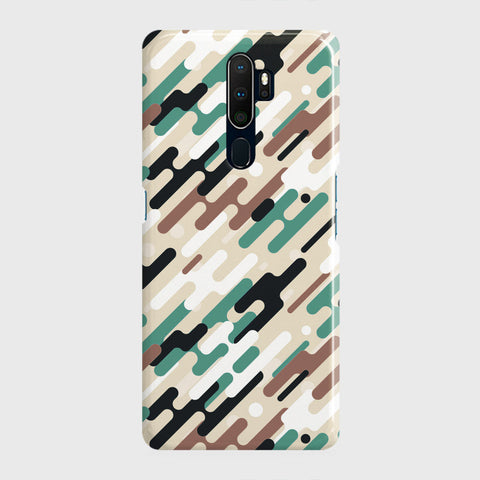 Oppo A9 2020 Cover - Camo Series 3 - Black & Brown Design - Matte Finish - Snap On Hard Case with LifeTime Colors Guarantee