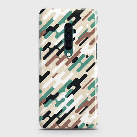 Oppo Reno 10x zoom Cover - Camo Series 3 - Black & Brown Design - Matte Finish - Snap On Hard Case with LifeTime Colors Guarantee