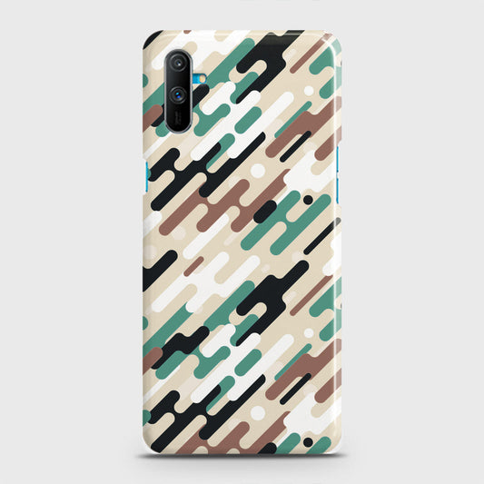 Realme C3 Cover - Camo Series 3 - Black & Brown Design - Matte Finish - Snap On Hard Case with LifeTime Colors Guarantee
