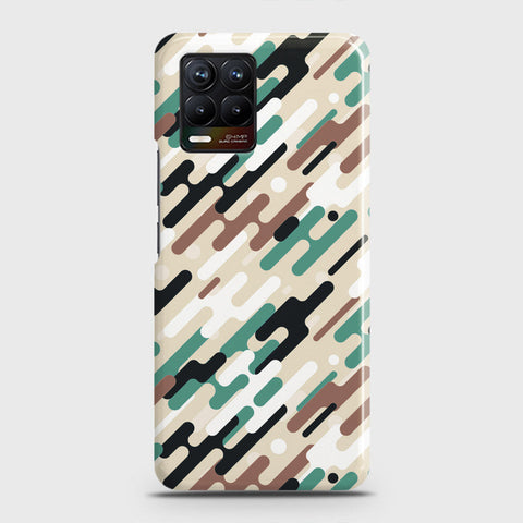 Realme 8 Pro Cover - Camo Series 3 - Black & Brown Design - Matte Finish - Snap On Hard Case with LifeTime Colors Guarantee