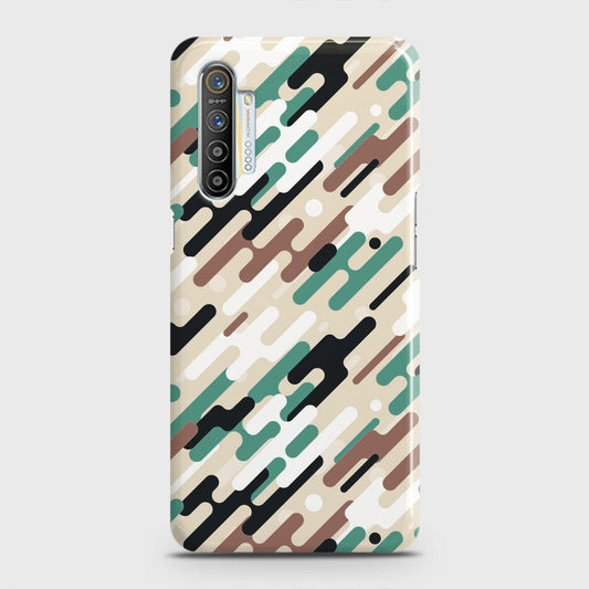 Realme XT Cover - Camo Series 3 - Black & Brown Design - Matte Finish - Snap On Hard Case with LifeTime Colors Guarantee