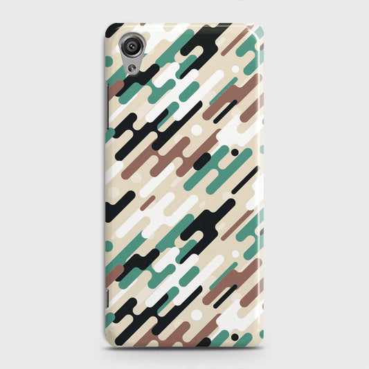 Sony Xperia XA1 Plus Cover - Camo Series 3 - Black & Brown Design - Matte Finish - Snap On Hard Case with LifeTime Colors Guarantee