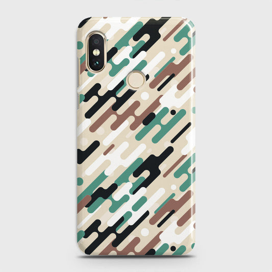 Xiaomi Redmi S2  Cover - Camo Series 3 - Black & Brown Design - Matte Finish - Snap On Hard Case with LifeTime Colors Guarantee