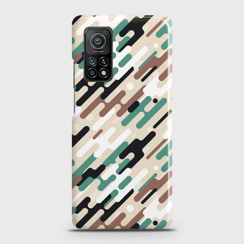 Xiaomi Mi 10T Pro Cover - Camo Series 3 - Black & Brown Design - Matte Finish - Snap On Hard Case with LifeTime Colors Guarantee