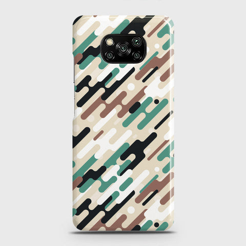 Xiaomi Poco X3 Cover - Camo Series 3 - Black & Brown Design - Matte Finish - Snap On Hard Case with LifeTime Colors Guarantee