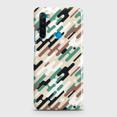 Xiaomi Redmi Note 8 Cover - Camo Series 3 - Black & Brown Design - Matte Finish - Snap On Hard Case with LifeTime Colors Guarantee