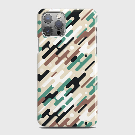 iPhone 12 Pro Max Cover - Camo Series 3 - Black & Brown Design - Matte Finish - Snap On Hard Case with LifeTime Colors Guarantee