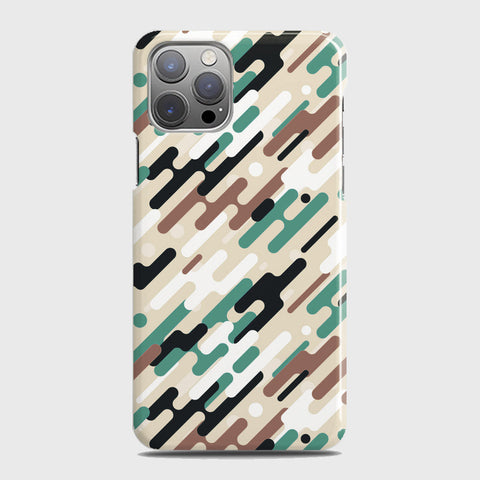 iPhone 12 Pro Max Cover - Camo Series 3 - Black & Brown Design - Matte Finish - Snap On Hard Case with LifeTime Colors Guarantee