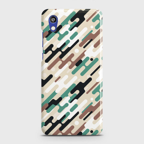 Honor 8S Cover - Camo Series 3 - Black & Brown Design - Matte Finish - Snap On Hard Case with LifeTime Colors Guarantee
