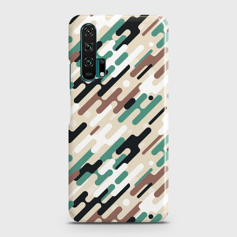 Honor 20 Pro Cover - Camo Series 3 - Black & Brown Design - Matte Finish - Snap On Hard Case with LifeTime Colors Guarantee