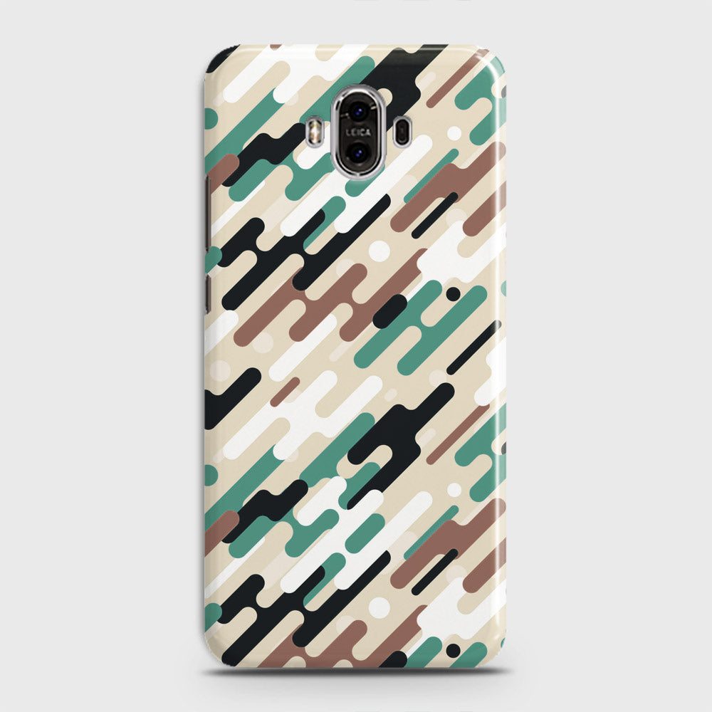 Huawei Mate 10 Cover - Camo Series 3 - Black & Brown Design - Matte Finish - Snap On Hard Case with LifeTime Colors Guarantee