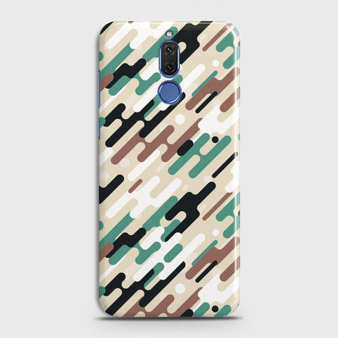 Huawei Mate 10 Lite Cover - Camo Series 3 - Black & Brown Design - Matte Finish - Snap On Hard Case with LifeTime Colors Guarantee