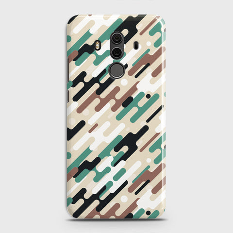 Huawei Mate 10 Pro Cover - Camo Series 3 - Black & Brown Design - Matte Finish - Snap On Hard Case with LifeTime Colors Guarantee