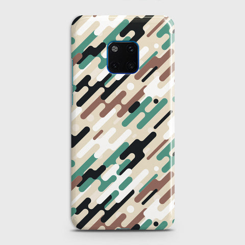 Huawei Mate 20 Pro Cover - Camo Series 3 - Black & Brown Design - Matte Finish - Snap On Hard Case with LifeTime Colors Guarantee