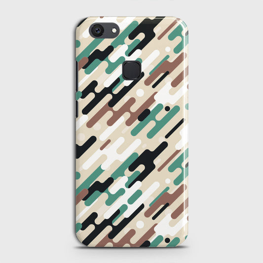 Vivo Y81 Cover - Camo Series 3 - Black & Brown Design - Matte Finish - Snap On Hard Case with LifeTime Colors Guarantee