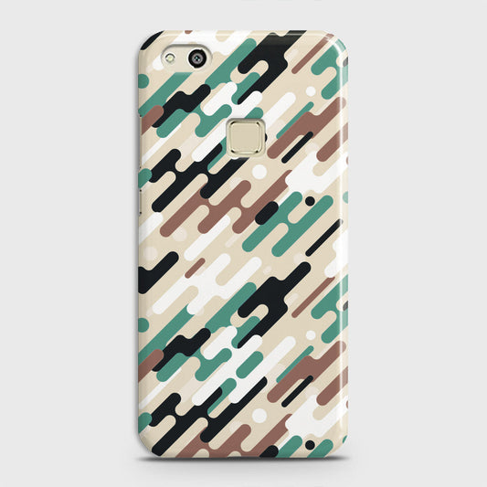 Huawei P10 Lite Cover - Camo Series 3 - Black & Brown Design - Matte Finish - Snap On Hard Case with LifeTime Colors Guarantee