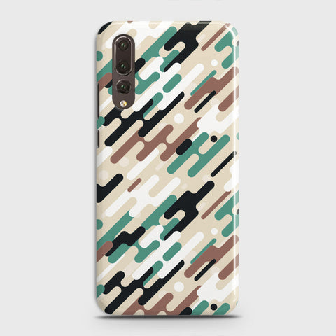 Huawei P20 Pro Cover - Camo Series 3 - Black & Brown Design - Matte Finish - Snap On Hard Case with LifeTime Colors Guarantee