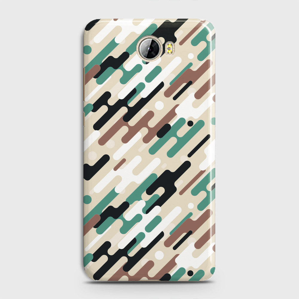 Huawei Y5 II Cover - Camo Series 3 - Black & Brown Design - Matte Finish - Snap On Hard Case with LifeTime Colors Guarantee