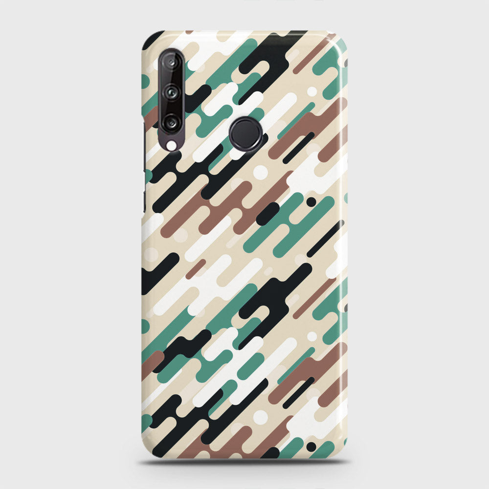 Huawei Y7p  Cover - Camo Series 3 - Black & Brown Design - Matte Finish - Snap On Hard Case with LifeTime Colors Guarantee