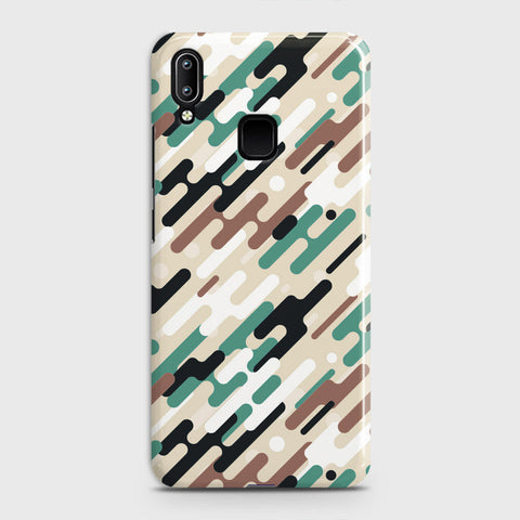 Vivo Y95 Cover - Camo Series 3 - Black & Brown Design - Matte Finish - Snap On Hard Case with LifeTime Colors Guarantee