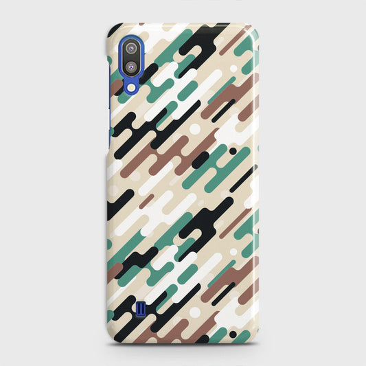 Samsung Galaxy M10 Cover - Camo Series 3 - Black & Brown Design - Matte Finish - Snap On Hard Case with LifeTime Colors Guarantee