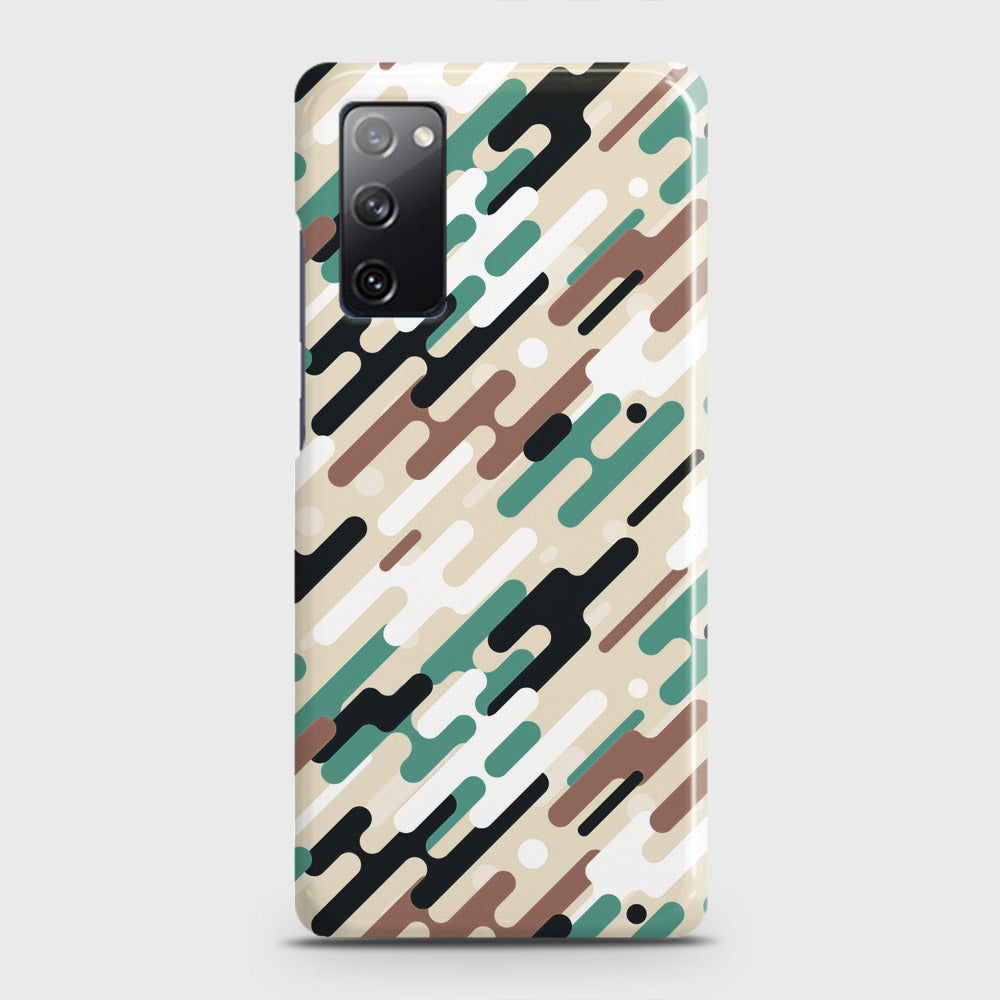 Samsung Galaxy S20 FE Cover - Camo Series 3 - Black & Brown Design - Matte Finish - Snap On Hard Case with LifeTime Colors Guarantee