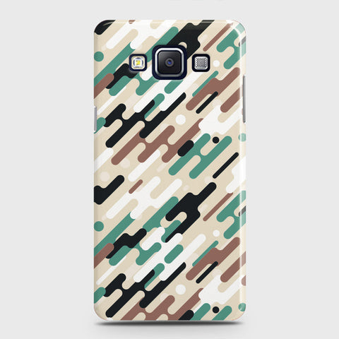 Samsung Galaxy A5 2015 Cover - Camo Series 3 - Black & Brown Design - Matte Finish - Snap On Hard Case with LifeTime Colors Guarantee