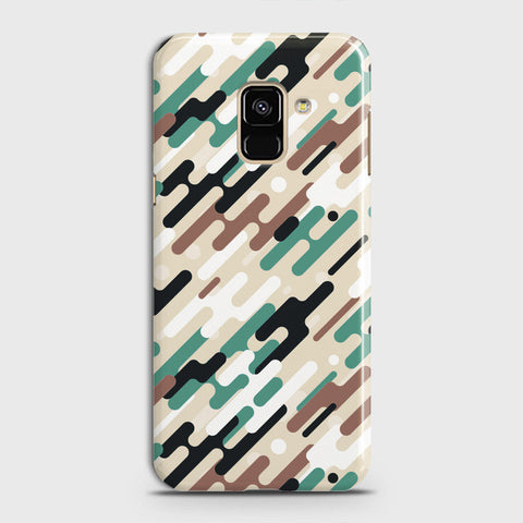 Samsung Galaxy A6 2018 Cover - Camo Series 3 - Black & Brown Design - Matte Finish - Snap On Hard Case with LifeTime Colors Guarantee
