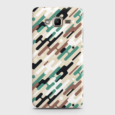 Samsung Galaxy J7 Core Cover - Camo Series 3 - Black & Brown Design - Matte Finish - Snap On Hard Case with LifeTime Colors Guarantee