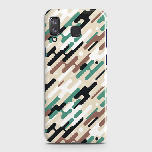Samsung Galaxy A9 Star Cover - Camo Series 3 - Black & Brown Design - Matte Finish - Snap On Hard Case with LifeTime Colors Guarantee