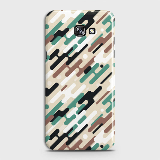 Samsung Galaxy A5 2017 Cover - Camo Series 3 - Black & Brown Design - Matte Finish - Snap On Hard Case with LifeTime Colors Guarantee