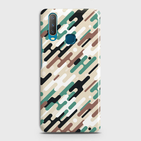 Vivo Y17 Cover - Camo Series 3 - Black & Brown Design - Matte Finish - Snap On Hard Case with LifeTime Colors Guarantee