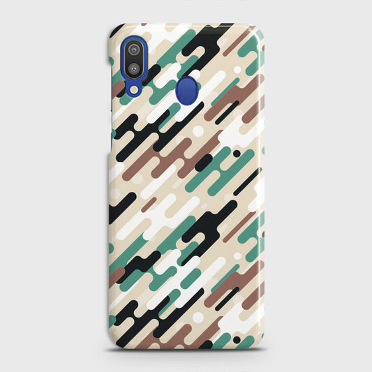 Samsung Galaxy M20 Cover - Camo Series 3 - Black & Brown Design - Matte Finish - Snap On Hard Case with LifeTime Colors Guarantee