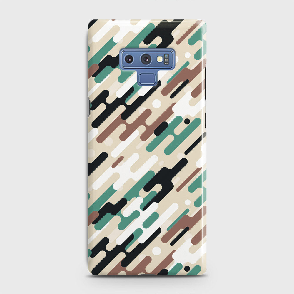 Samsung Galaxy Note 9 Cover - Camo Series 3 - Black & Brown Design - Matte Finish - Snap On Hard Case with LifeTime Colors Guarantee