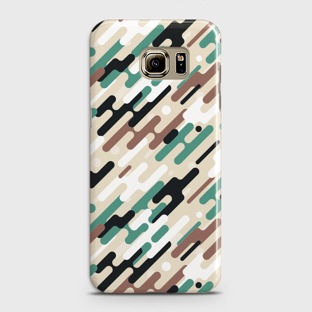 Samsung Galaxy S6 Edge Plus Cover - Camo Series 3 - Black & Brown Design - Matte Finish - Snap On Hard Case with LifeTime Colors Guarantee