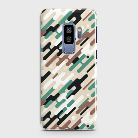 Samsung Galaxy S9 Plus Cover - Camo Series 3 - Black & Brown Design - Matte Finish - Snap On Hard Case with LifeTime Colors Guarantee
