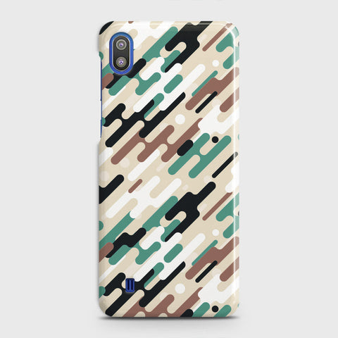 Samsung Galaxy A10 Cover - Camo Series 3 - Black & Brown Design - Matte Finish - Snap On Hard Case with LifeTime Colors Guarantee