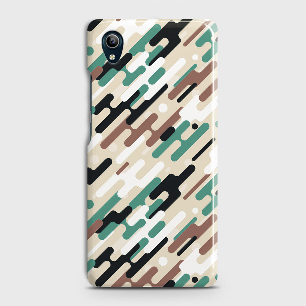 Vivo Y90 Cover - Camo Series 3 - Black & Brown Design - Matte Finish - Snap On Hard Case with LifeTime Colors Guarantee
