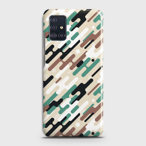 Samsung Galaxy A71 Cover - Camo Series 3 - Black & Brown Design - Matte Finish - Snap On Hard Case with LifeTime Colors Guarantee