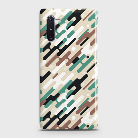 Samsung Galaxy Note 10 Cover - Camo Series 3 - Black & Brown Design - Matte Finish - Snap On Hard Case with LifeTime Colors Guarantee