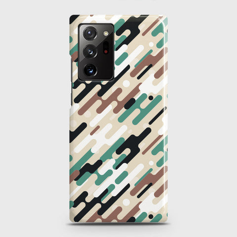 Samsung Galaxy Note 20 Ultra Cover - Camo Series 3 - Black & Brown Design - Matte Finish - Snap On Hard Case with LifeTime Colors Guarantee