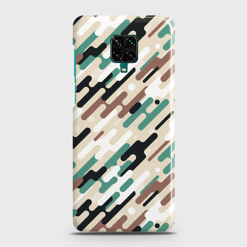 Xiaomi Redmi Note 9 Pro Cover - Camo Series 3 - Black & Brown Design - Matte Finish - Snap On Hard Case with LifeTime Colors Guarantee