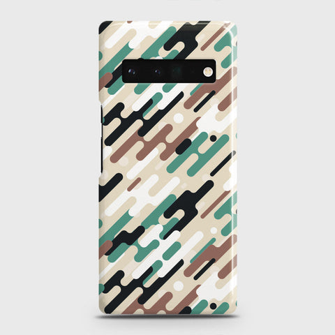 Google Pixel 6 Pro Cover - Camo Series 3 - Black & Brown Design - Matte Finish - Snap On Hard Case with LifeTime Colors Guarantee