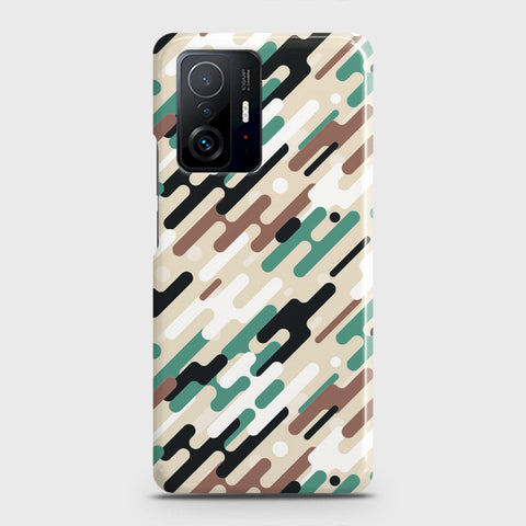 Xiaomi 11T Cover - Camo Series 3 - Black & Brown Design - Matte Finish - Snap On Hard Case with LifeTime Colors Guarantee