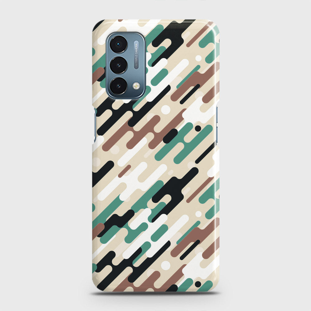 OnePlus Nord N200 5G Cover - Camo Series 3 - Black & Brown Design - Matte Finish - Snap On Hard Case with LifeTime Colors Guarantee