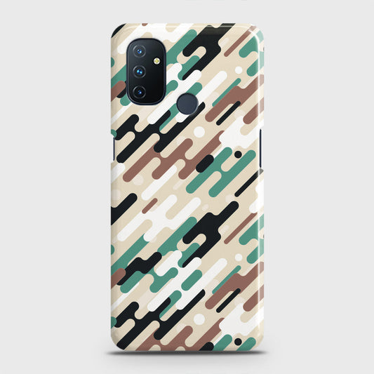 OnePlus Nord N100 Cover - Camo Series 3 - Black & Brown Design - Matte Finish - Snap On Hard Case with LifeTime Colors Guarantee